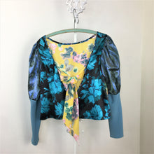 Load image into Gallery viewer, Bryga-2M Mixed Media Blouse in Lake
