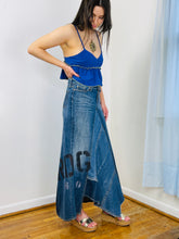 Load image into Gallery viewer, Custom Upcycled Denim Maxi