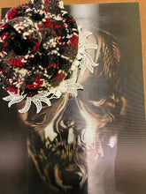 Load image into Gallery viewer, Mini and Headpiece Set in Burgundy Plaid