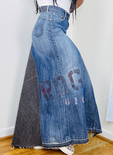 Load image into Gallery viewer, Custom Upcycled Denim Maxi