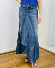 Load image into Gallery viewer, Custom Upcycled Denim Maxi