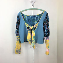 Load image into Gallery viewer, Bryga-3M Mixed Media Blouse in Lake
